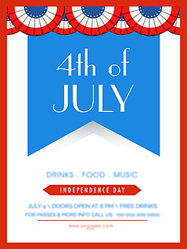 美国独立日创意海报设计