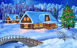 冬季卡通背景设计图片