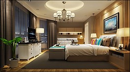 现代家居卧室装修效果图