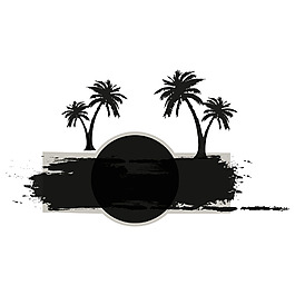 黑色大海椰树