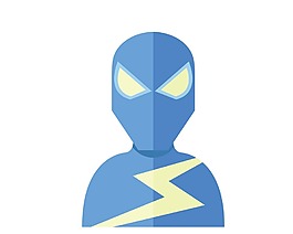 超级英雄卡通矢量素材