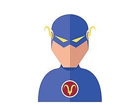 超级英雄卡通矢量素材