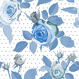 蓝色玫瑰花背景素材