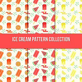 冰淇淋水果西瓜装饰图案