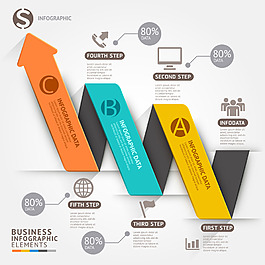 个性商务信息图表设计