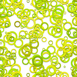 绿色圆圈叠加装饰图案背景