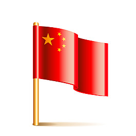 红色国旗元素