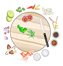 卡通手绘美味食物矢量素材