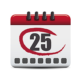 日历圣诞节元素