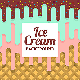 抽象图案冰淇淋背景平面设计素材