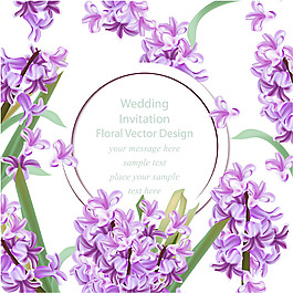 写实风格紫色装饰花边背景