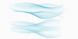 抽象蓝色波浪形状图案背景