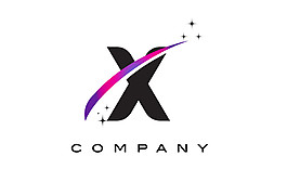 X字母logo设计图片