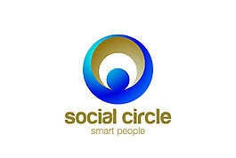 立体圆环logo设计图片