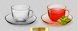 卡通红茶透明背景图片