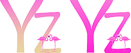 火烈鸟婚礼logo