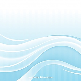 蓝色波浪形背景，抽象形状