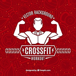 CrossFit的矢量背景