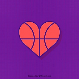 篮球的心背景