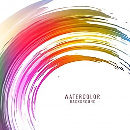 现代丰富多彩的waterclor染色背景