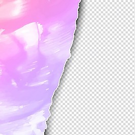 紫色水彩背景在撕纸风格