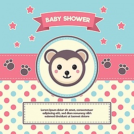婴儿淋浴背景设计