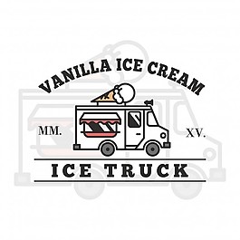 冰淇淋车标志