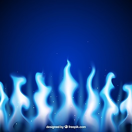 蓝色背景的火焰背景真棒