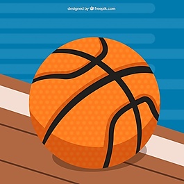 平面设计中的篮球背景