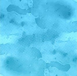 水彩蓝点