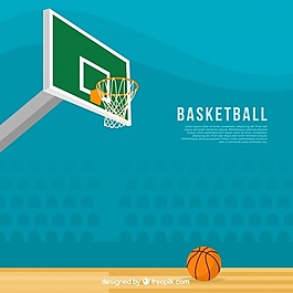 平面设计中的梦幻篮球背景