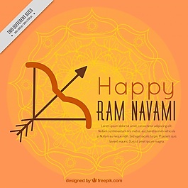 RAM navami背景用弓和箭