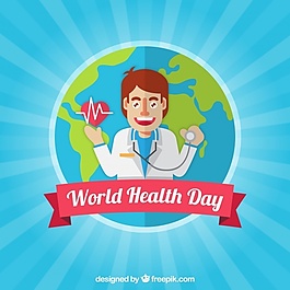 世界卫生日背景与医生