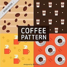 平面设计中的咖啡图案