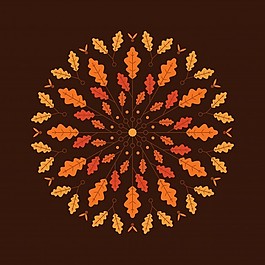 秋季风格背景插图