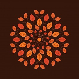 秋季风格背景插图