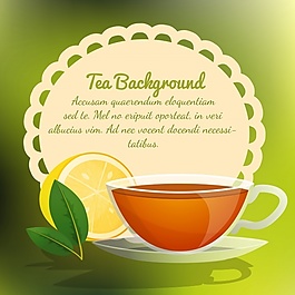 茶的背景设计