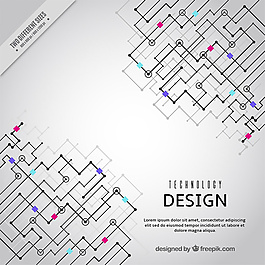 技术的灰色背景