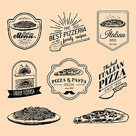 面条披萨标志图片