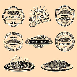 披萨标志图片