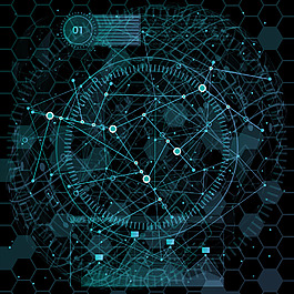 迷幻星空游戏界面UI素材