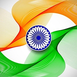 印度共和国日，抽象背景与旗色