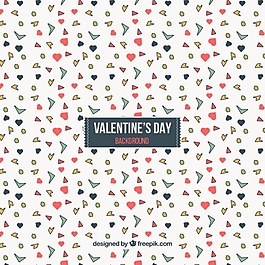 抽象情人节造型的背景