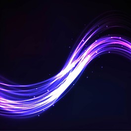 背景：波浪形的紫色灯光
