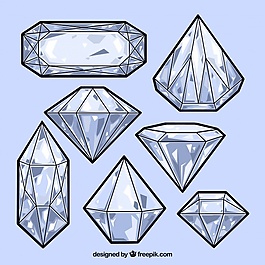 珠宝手绘钻石画法图片
