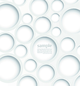 圆形镂空白色多边形花纹矢量背景文件素材