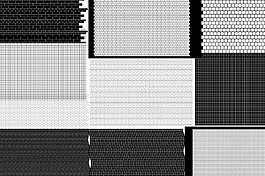 铺装平面图素材--碎拼十字弧形 (2)