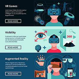 科技vr工作交替社区概念矢量图