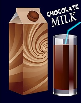 牛奶巧克力饮料背景图