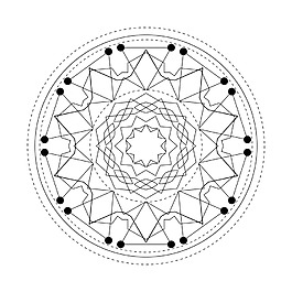 星阵多边形创意法阵矢量素材